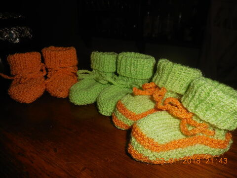 chaussons bb fait main 2 Ste (34)
