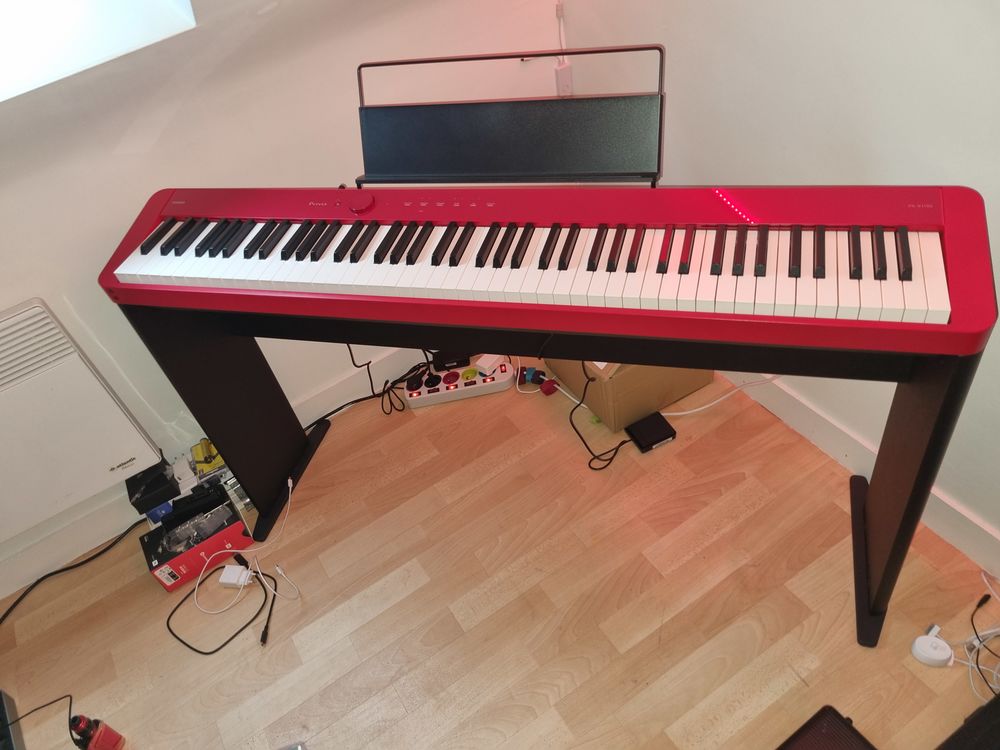 Piano CASIO Privia PX-1100 rouge + Stand Casio Instruments de musique