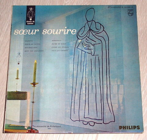 SOEUR SOURIRE - 33t / 25cm - DOMINIQUE -FLEUR DE CACTUS-1962 7 Roncq (59)