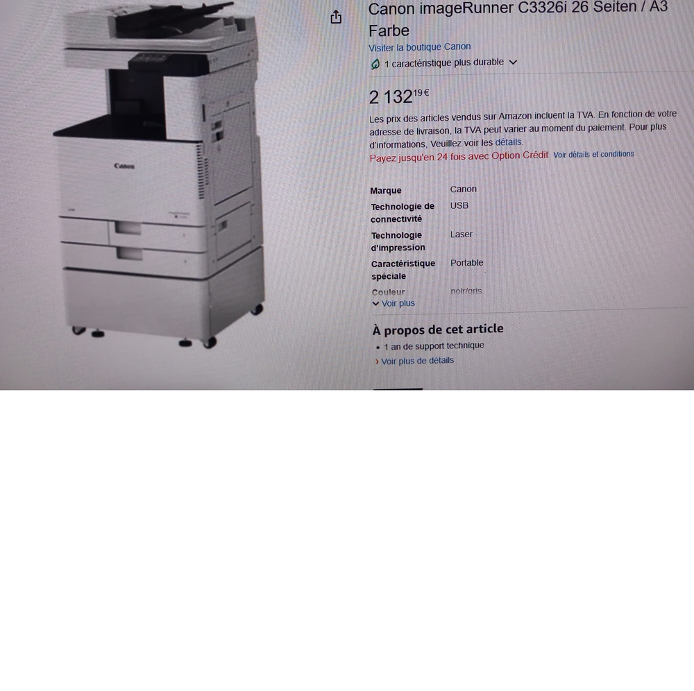 imprimante canon professionnelle IMAGERUNNER C3326i Matériel informatique