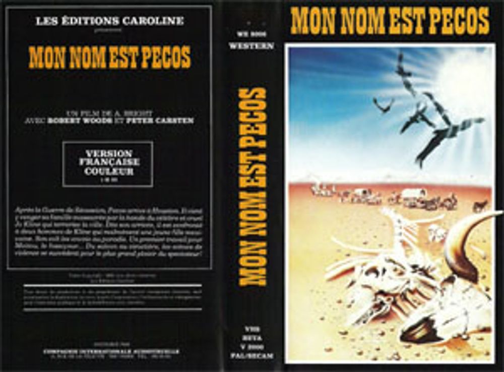 MON NOM EST PECOS avec robert woods DVD et blu-ray