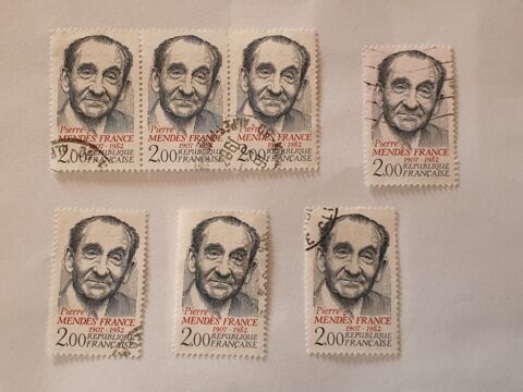 Timbre France Pierre Mends France 1983 - lot 0.56 euro 0 Marseille 9 (13)
