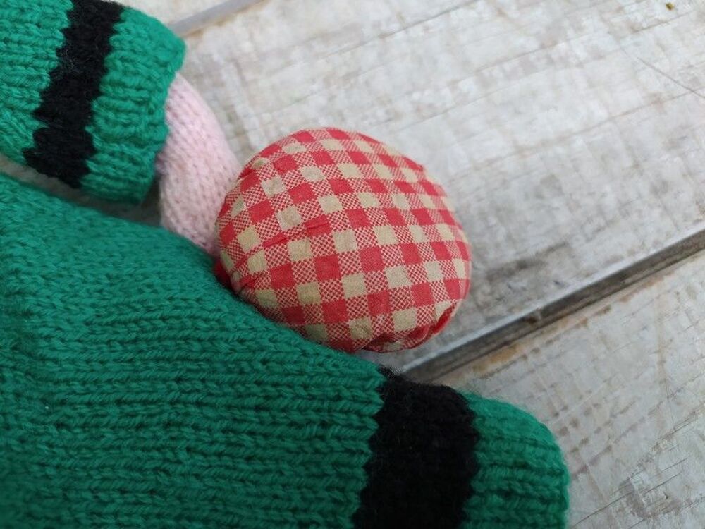 Grande Poup&eacute;e B&eacute;cassine Laine Tricot Vintage
