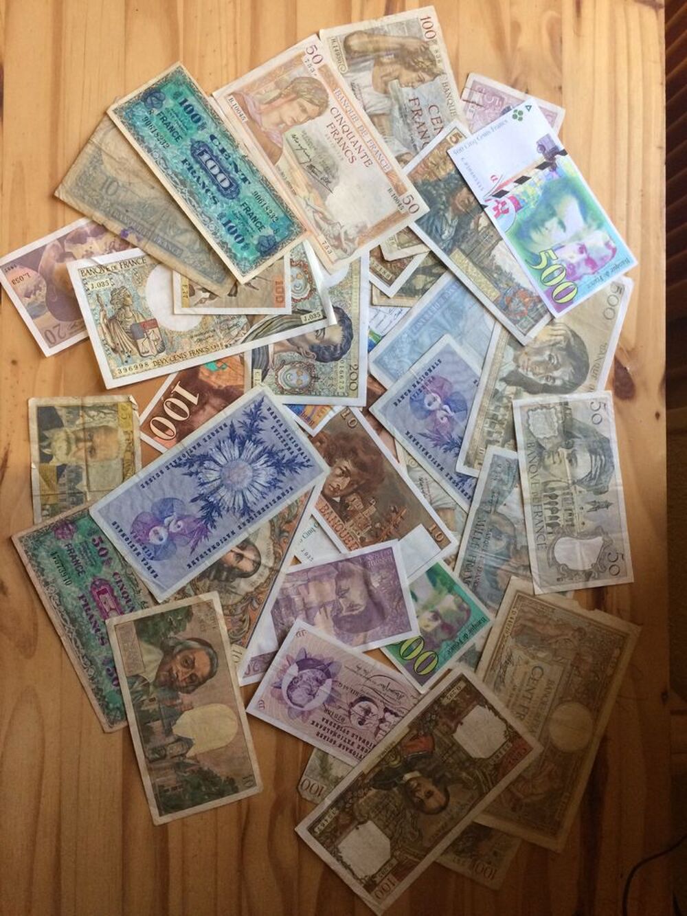 billets fran&ccedil;ais 