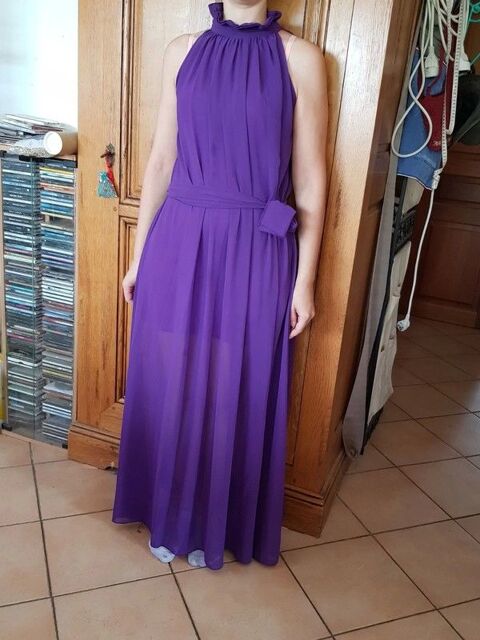 Robe longue violette en voile neuve ceinture � la taille dou 20 Viriat (01)