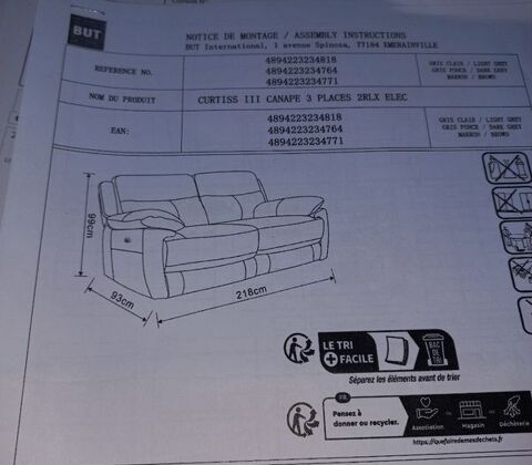 canape relax electrique 400 Gravelines (59)