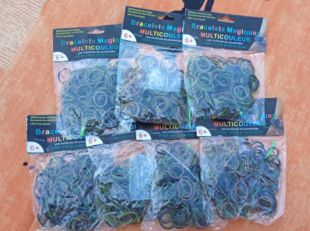 Lot n&deg;1 pour Fabriquer Bracelets Elastiques avec Clips, Etc. Jeux / jouets
