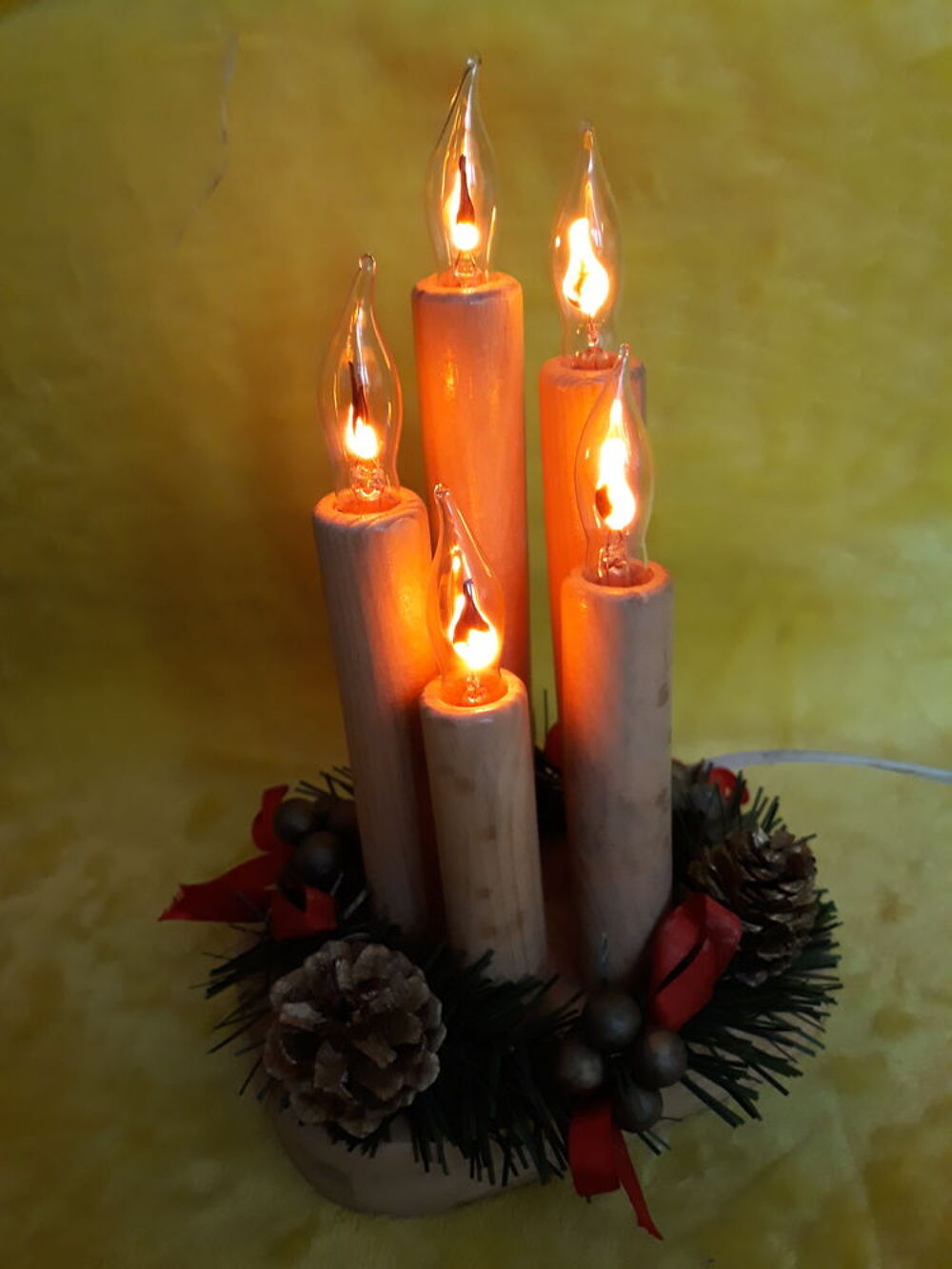 D&eacute;coration No&euml;l - Bougies sur prise Décoration