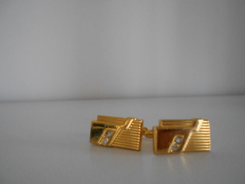 Boutons de manchettes plaqu&eacute;s or de marque CETO( designer ) Bijoux et montres