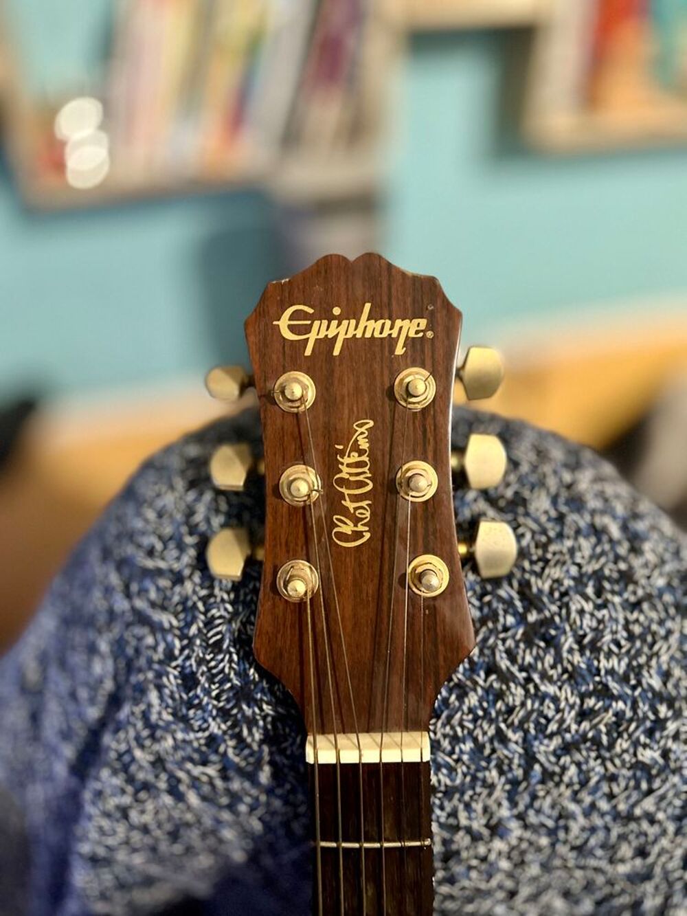 Guitare Epiphone Chet Atkins SST natural 1998. Instruments de musique