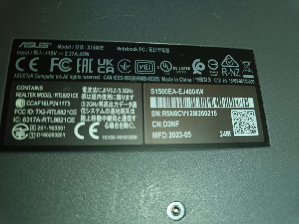 PC ASUS VIVOBOOK 15 Matériel informatique