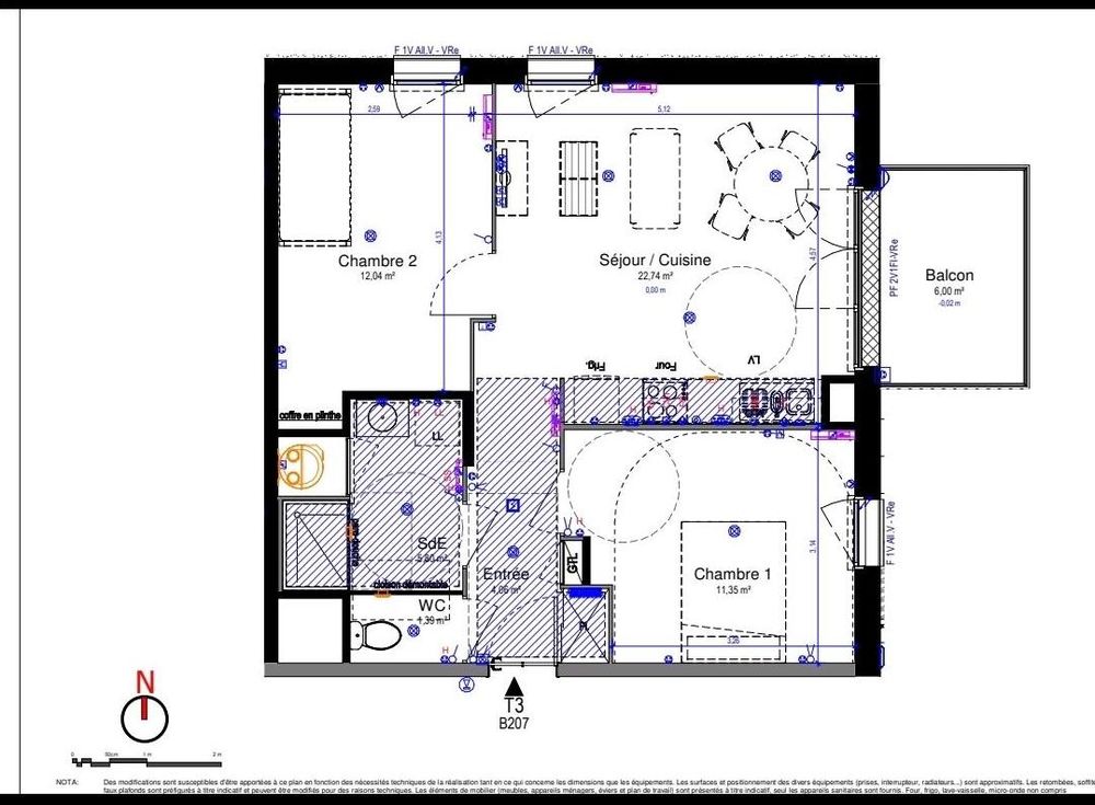 Appartement 3 pièces 60 m² · à Chartres · 60 m² · 178 500 €