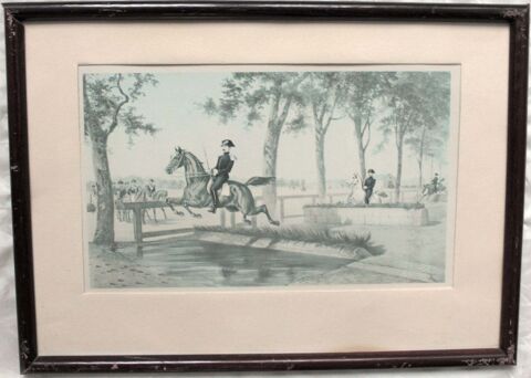 ANCIEN GRAVURE ESTAMPE MILITAIRE CARABINIERS CHEVAUX SOLDATS 35 Nice (06)