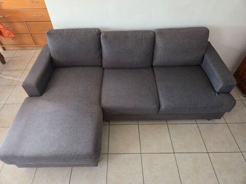 Canap� d'angle gauche d�montable gris anthracite ? 212 cm  300 Leuville-sur-Orge (91)