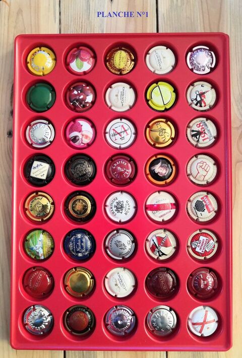 Plaque de 40 capsules de Champagne 20 La Seyne-sur-Mer (83)