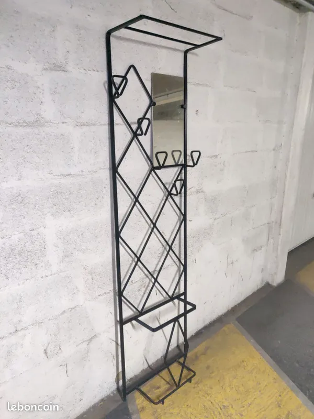 Porte-manteaux mural en fer forg&eacute; Meubles