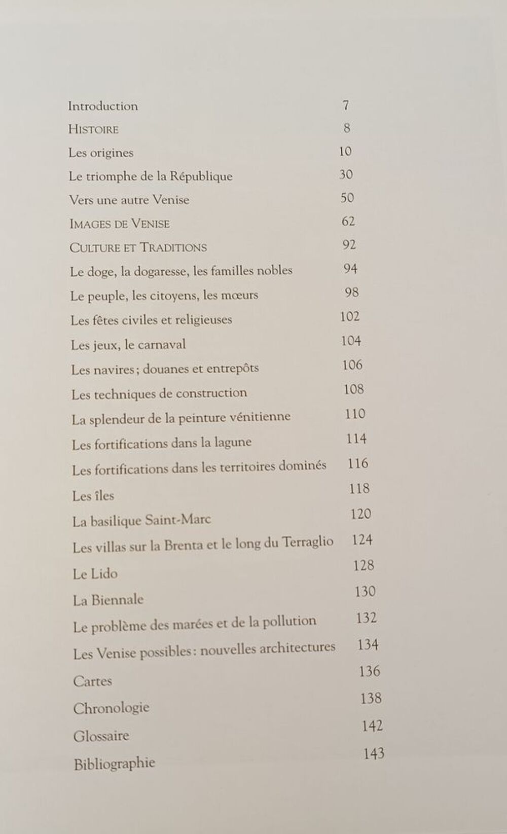 VENISE CIVILISATION Livres et BD