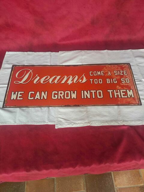 Ancienne plaque en m�tal Dreams 60 Avermes (03)