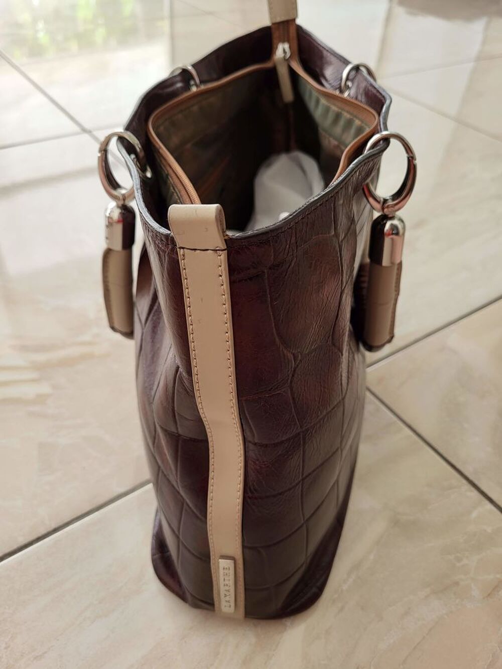 Sac &agrave; main cuir Maroquinerie