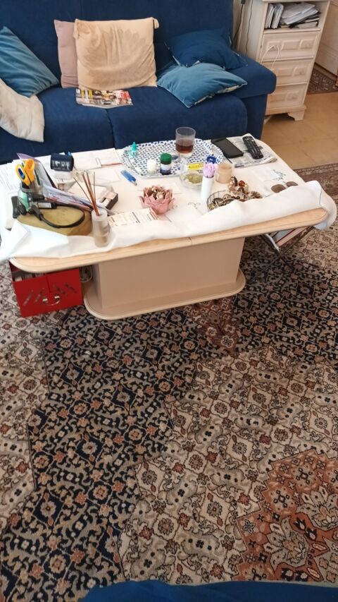 Table d'appoint multifonctionnelle blanche 90 Fontenay-sous-Bois (94)