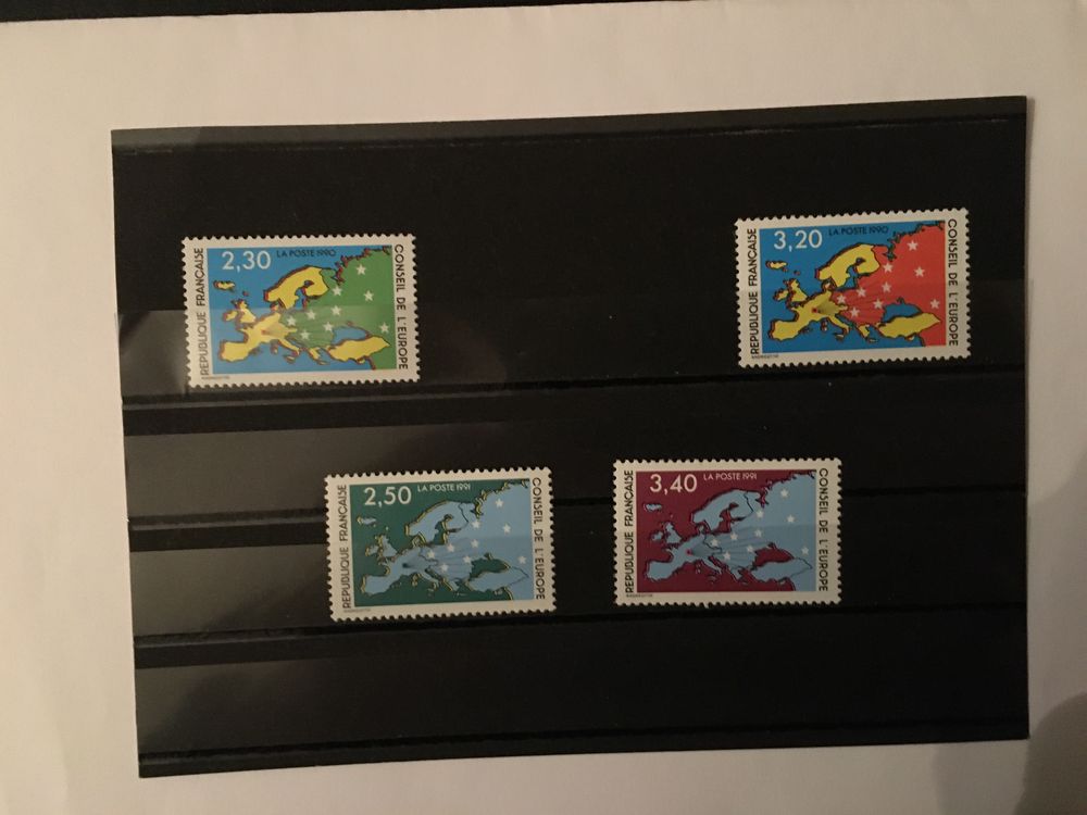 Timbres Conseil de l'Europe France ** Neufs 1980 - 1981 