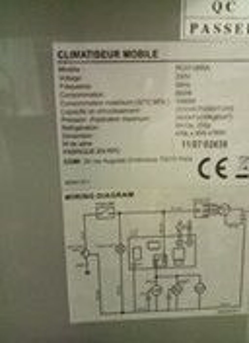 CLIMATISEUR MOBILE PC07-06 RA Electroménager