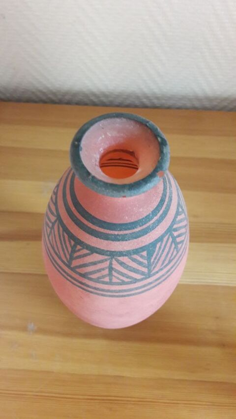 vase en verre orange et noir 5 Fontenay-aux-Roses (92)