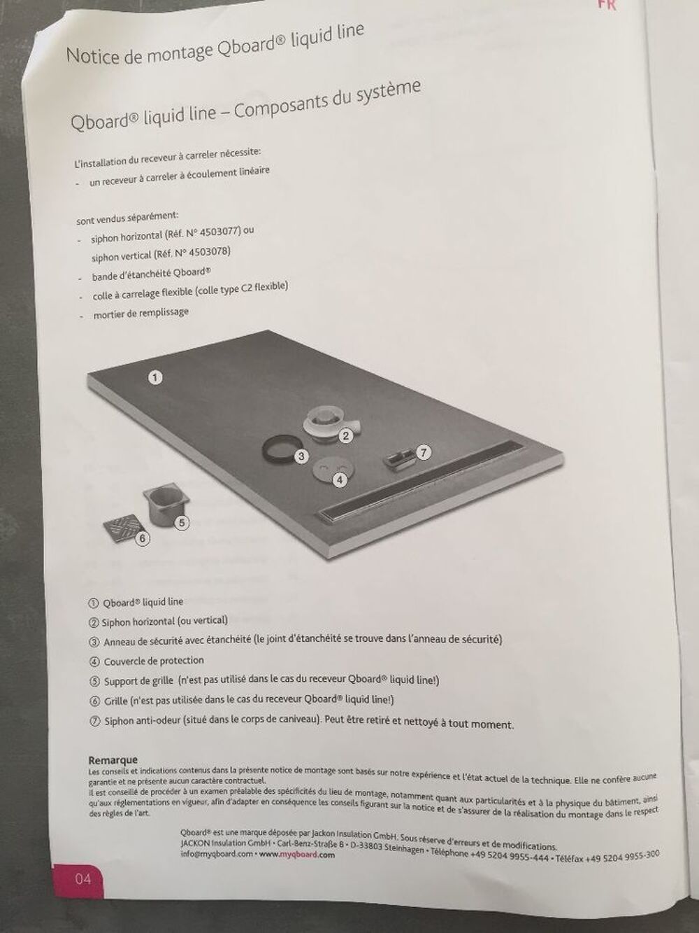 Receveur de douche &agrave; carreler Bricolage