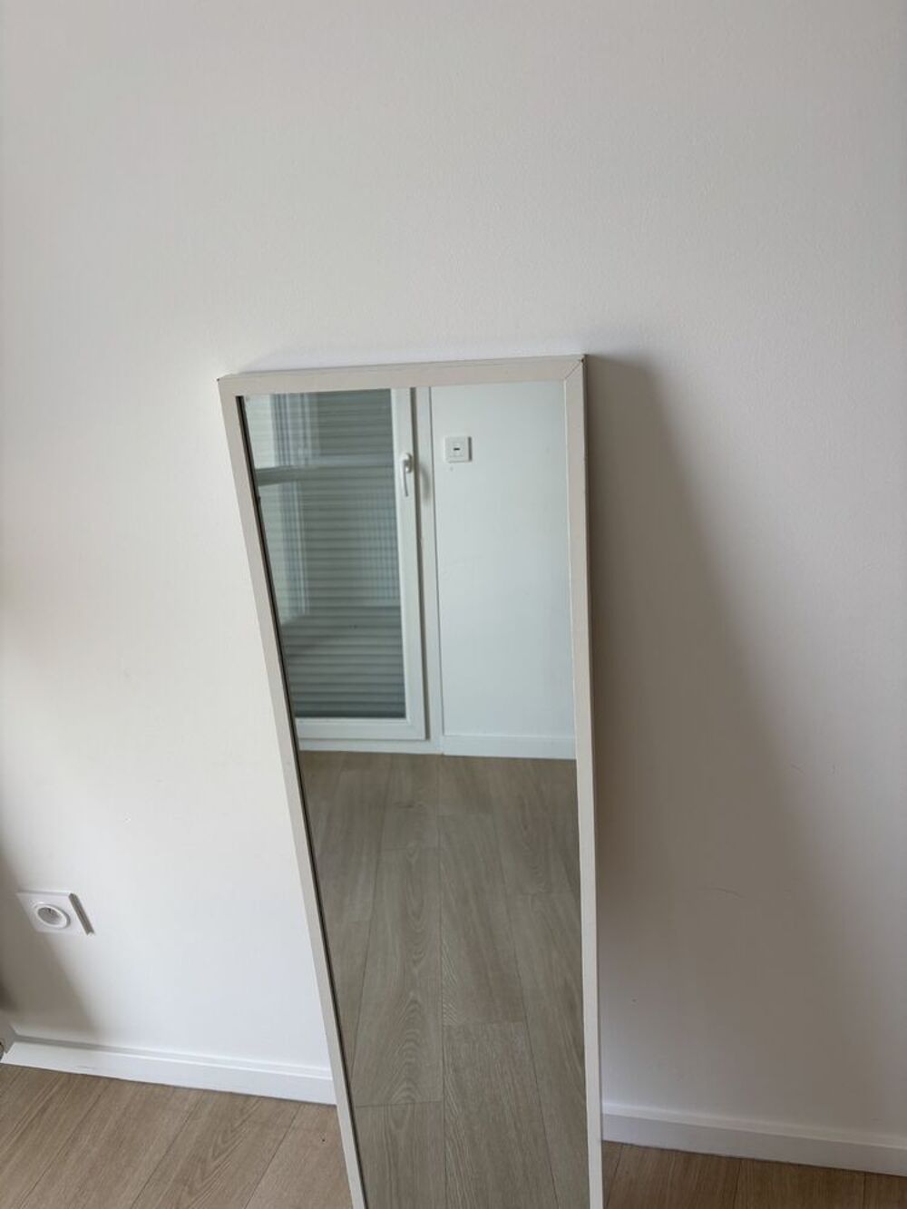Miroir mural rectangulaire blanc Meubles