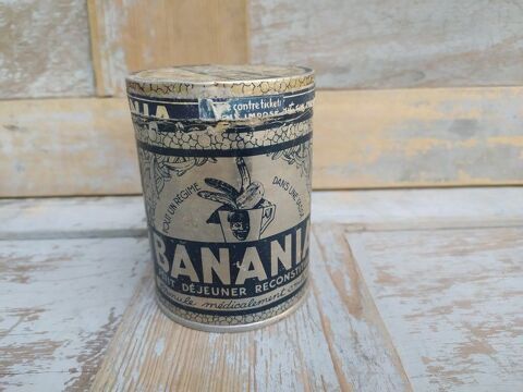 Ancienne Boite Publicitaire Banania Tôle Aluminium 
35 Loches (37)