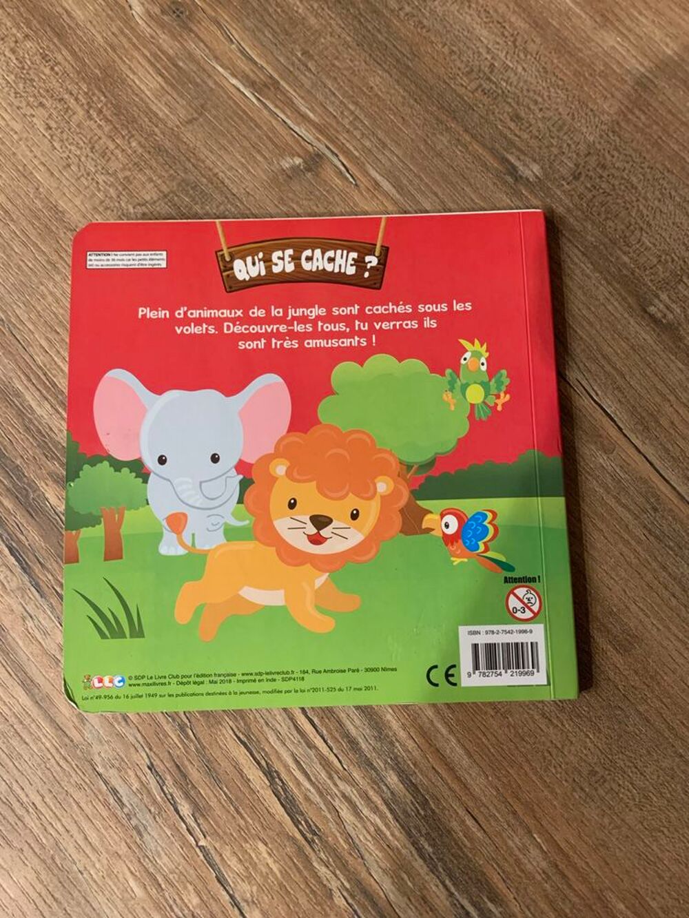 Livre enfant \'\' Qui se cache dans la jungle \'\' Livres et BD