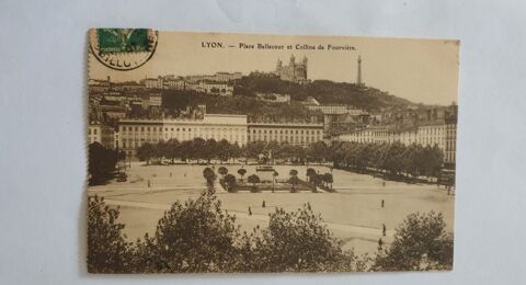 ancienne carte postale Lyon place Bellecour 1910 2 Marseille 9 (13)