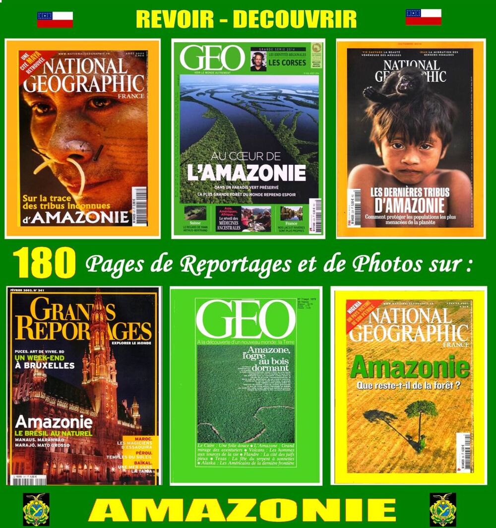 AMAZONIE - Amazone - AMERIQUE DU SUD Livres et BD