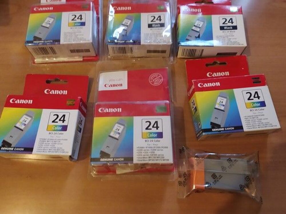 Lot Cartouches Encre Canon BCI-24C -BCI-24BK Matériel informatique