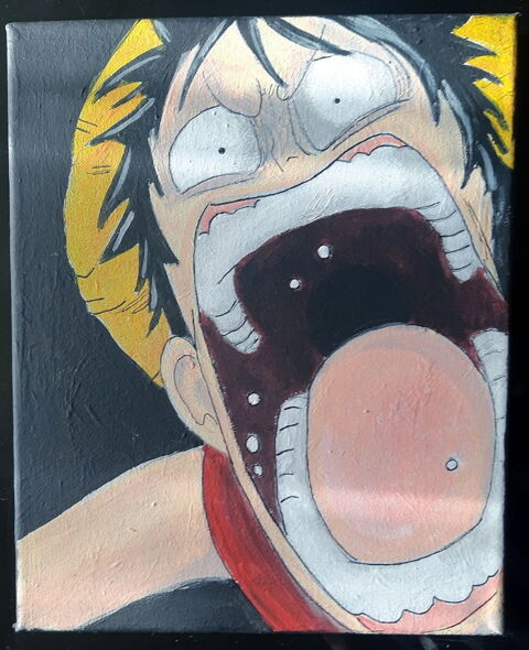 bl - peinture - one piece - toile sur chassis  - 24 x 30 cm 30 Foug�res (35)