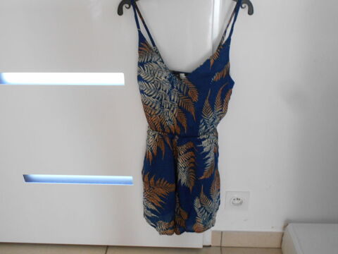 Combi-short bleu à motifs TXS/34  La Valise De Fany  neuve 15 Retiers (35)