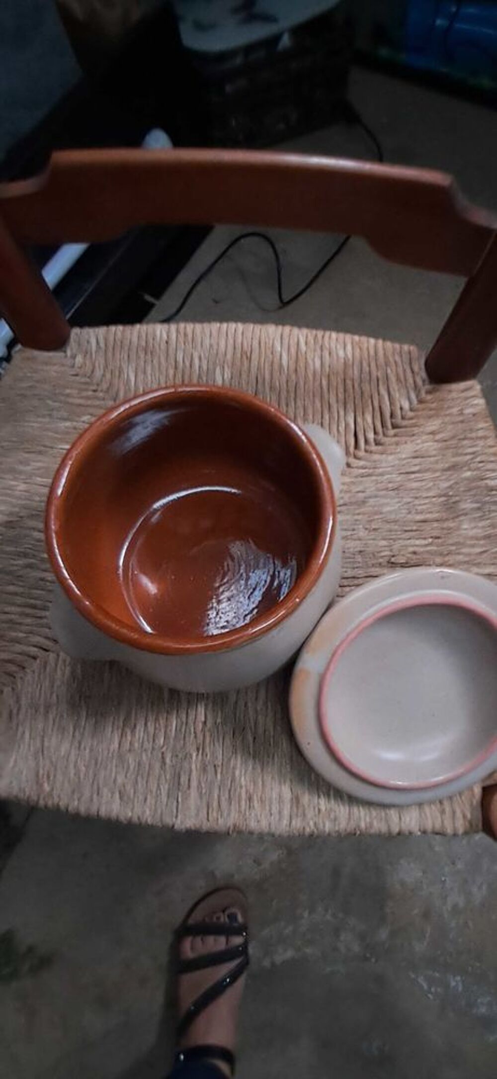 cocotte marron clair Décoration