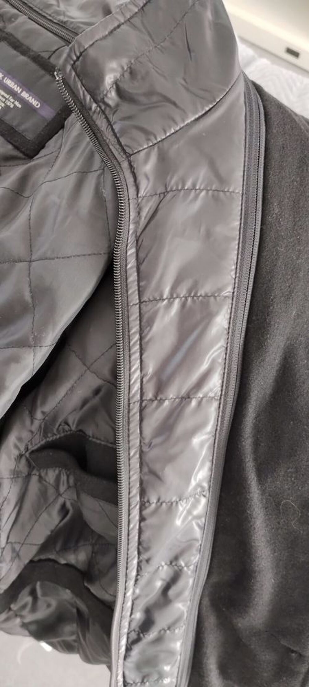 Manteau Homme Ajust&eacute; en Laine M&eacute;lang&eacute;e en Fibres Durables Vêtements