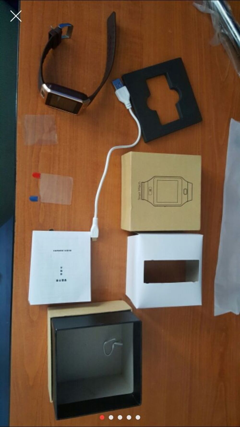 Montre intelligente couleur Noir/Argent Téléphones et tablettes