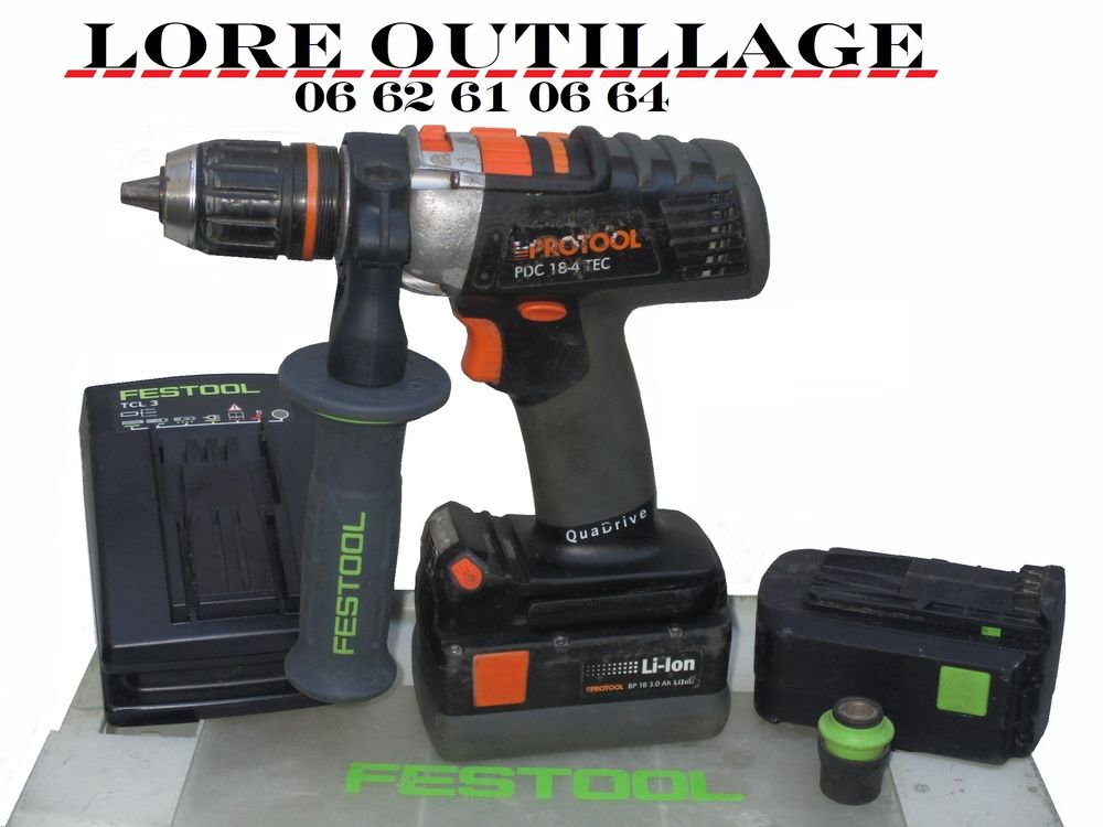 PROTOOL PDC 18-4 TEC - Perceuse - Visseuse Bricolage