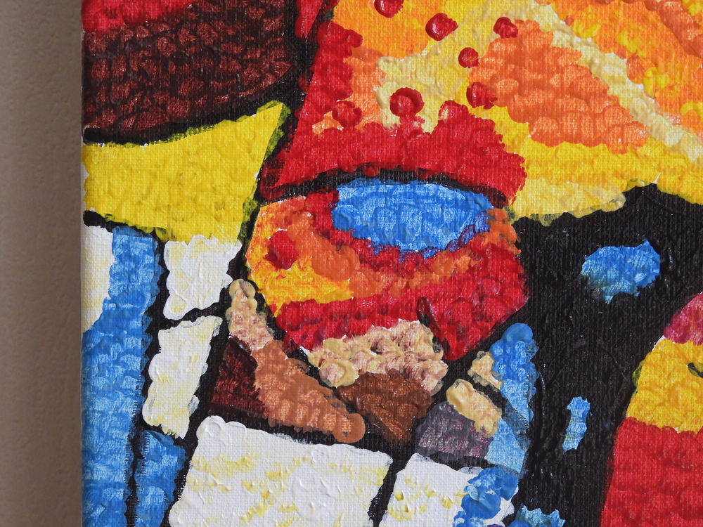 Tableau acrylique sur toile - L'entr&eacute;e du chapiteau Décoration