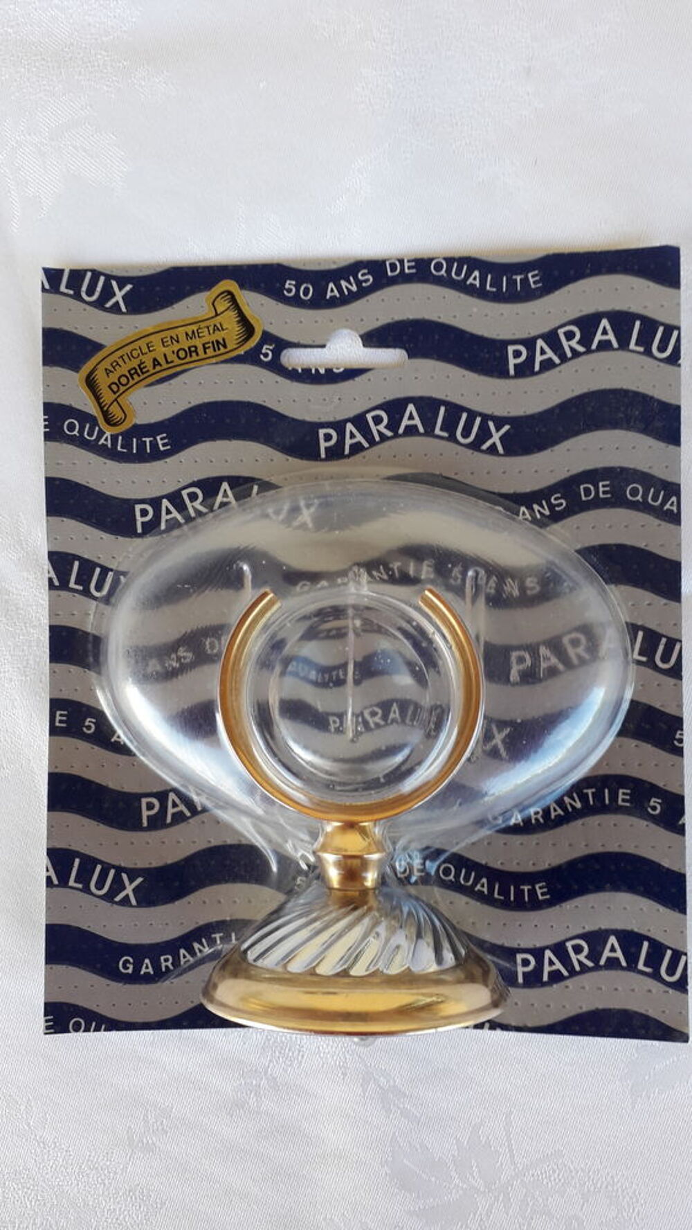 Porte savon mural verre et dorure &agrave; l'or fin
Dcoration
