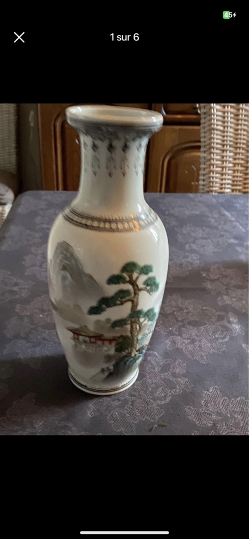 Vase porcelaine de chine Décoration