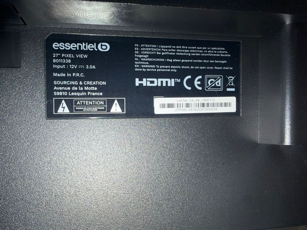 &Eacute;cran pc Matériel informatique