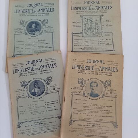 Lot de 4 annales universitaires du 15 aout au 15 septembre 1 5 Saumur (49)