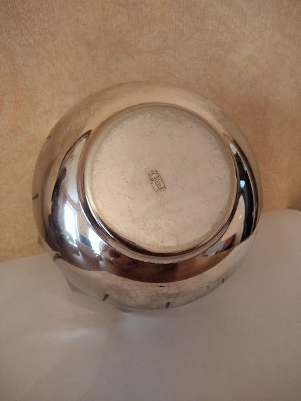 Coupe m&eacute;tal argent&eacute; Italy D�coration