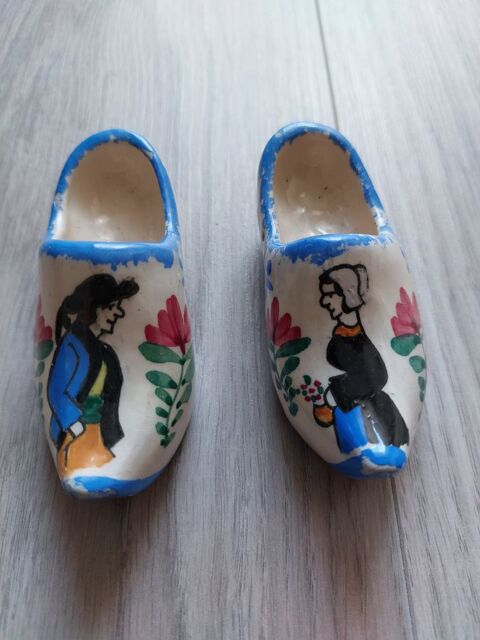 Paire de sabots faience Quimper vintage 20 Clichy (92)