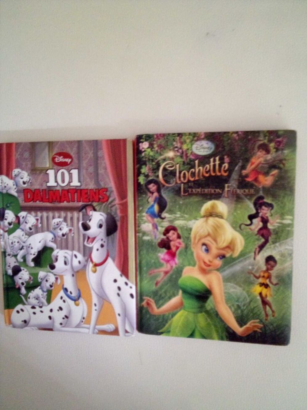 2 livres Disney, Clochette et 101 dalmatiens 