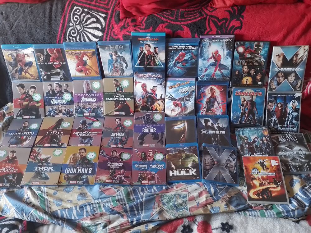 collection dvd et blu ray marvel DVD et blu-ray