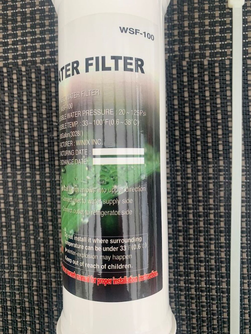 Filtre r&eacute;frig&eacute;rateur am&eacute;ricain Samsung	wsf-100 Electromnager